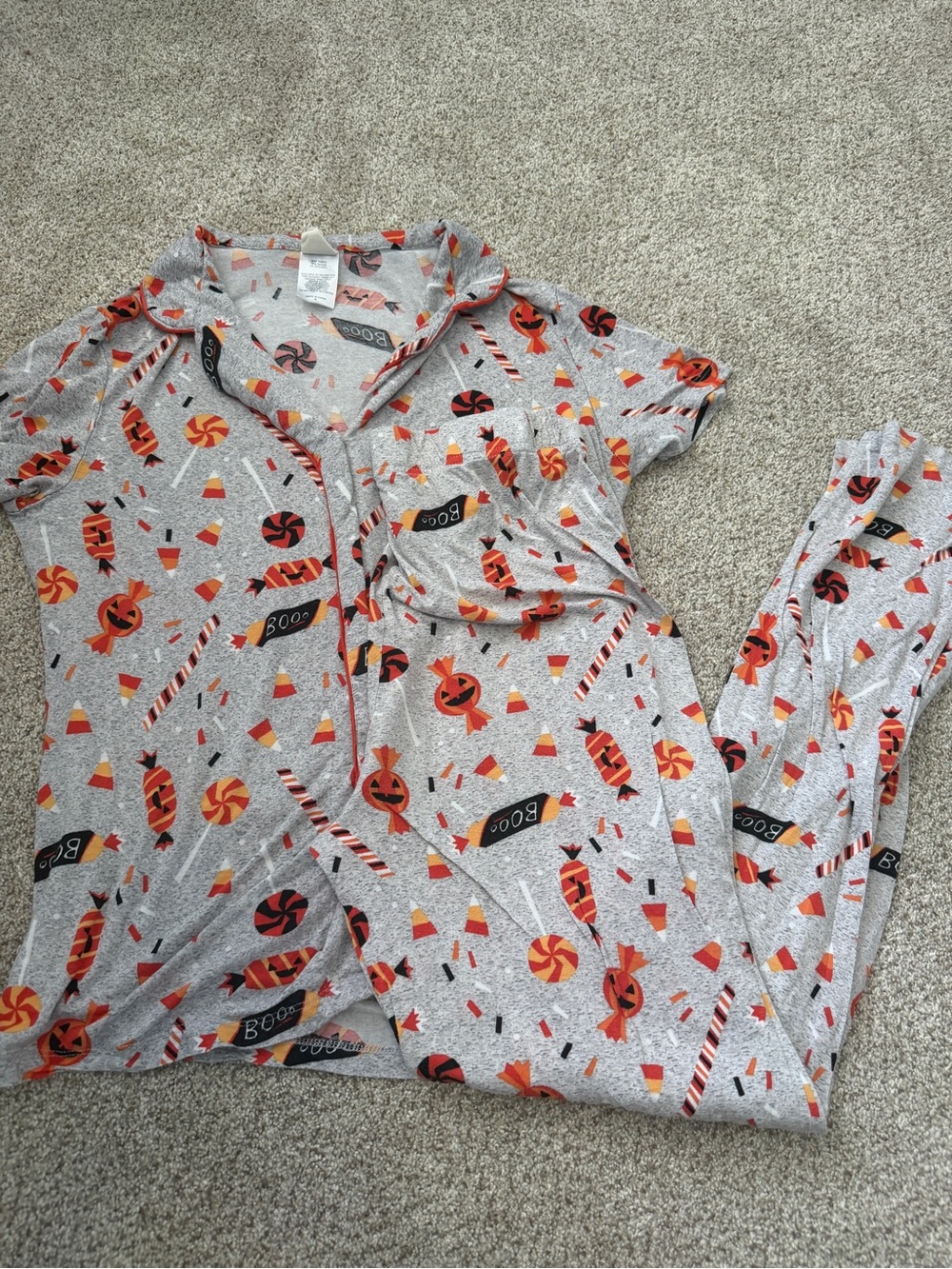 Munki Munki Women's Halloween Pajama Set